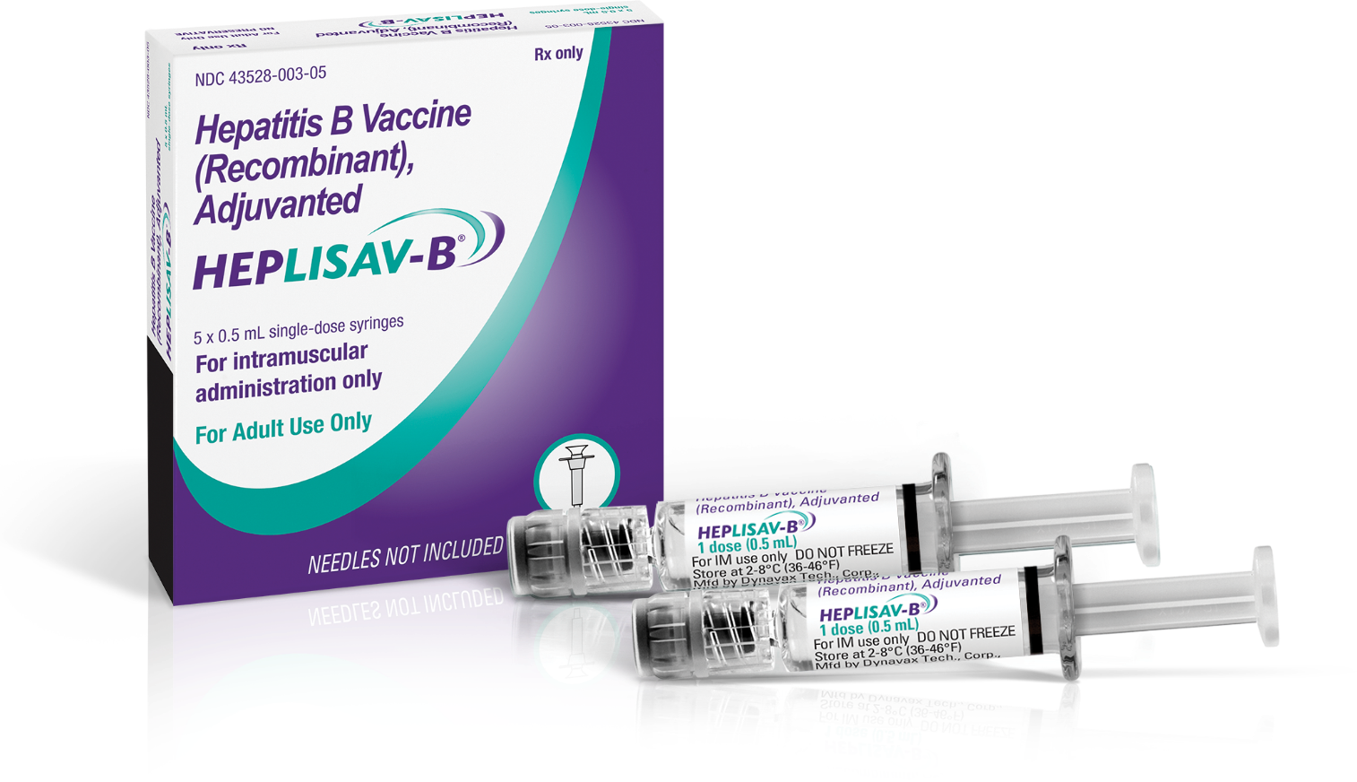 HEPLISAV-B comes in a package of 5 single-dose prefilled syringes